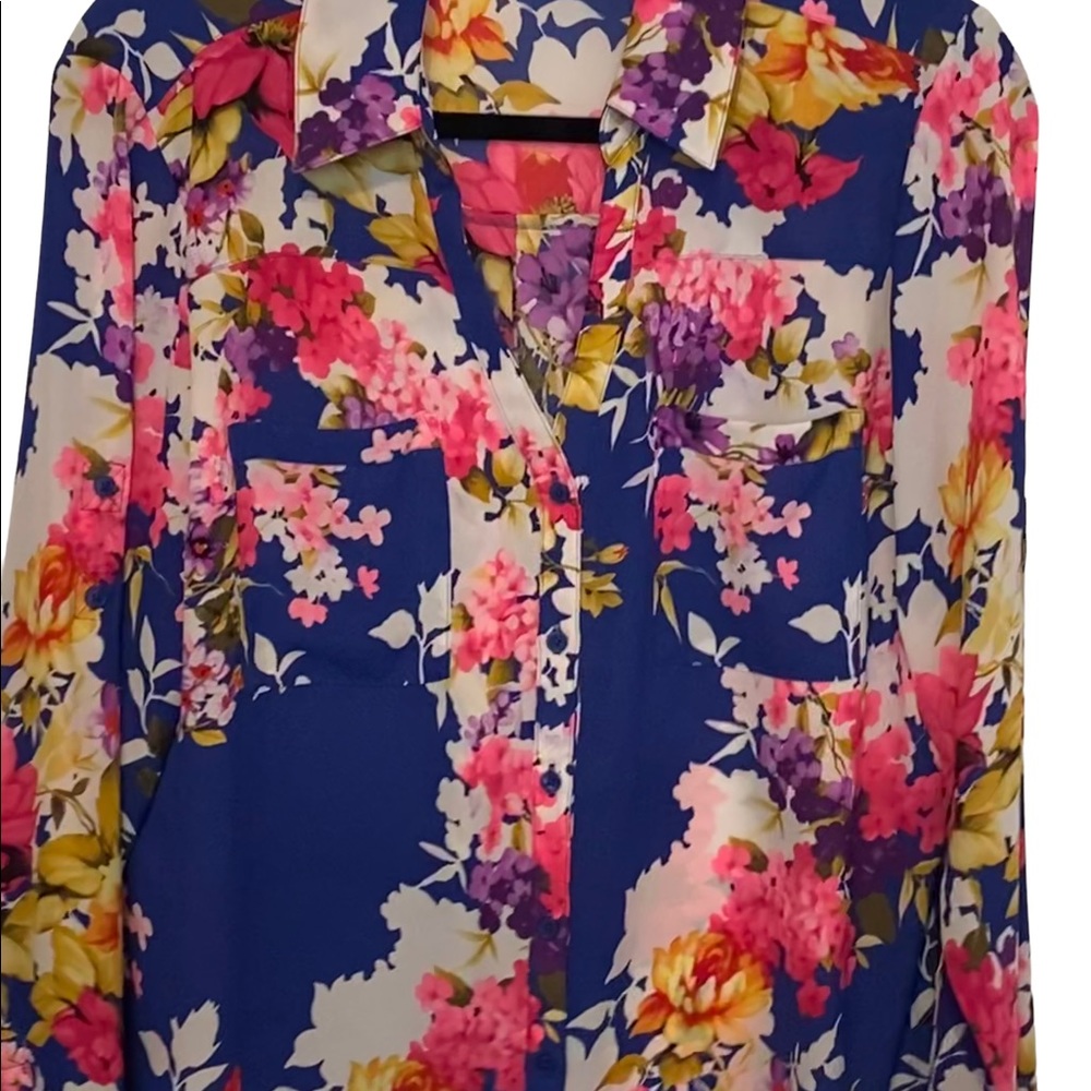 Pre-owned Express Floral Blouse - Picture 6 of 10